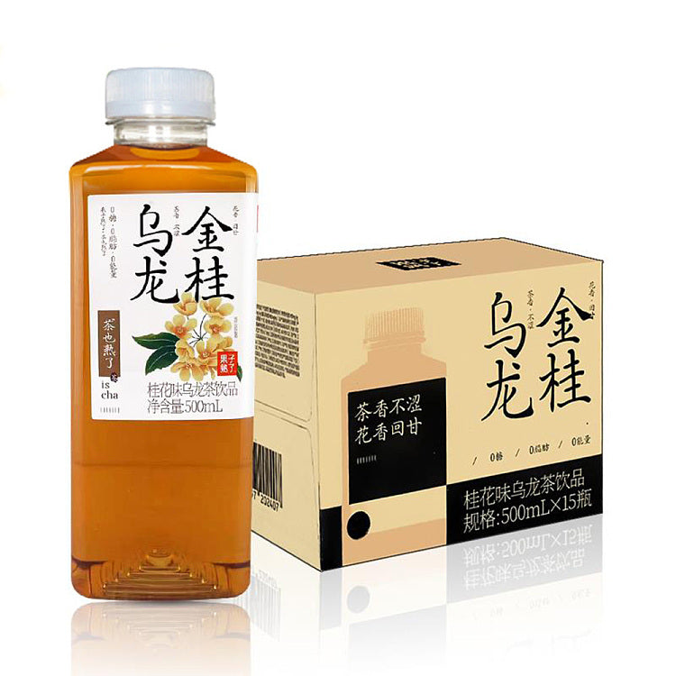 【果子熟了】无糖金桂乌龙茶 500ml*15
