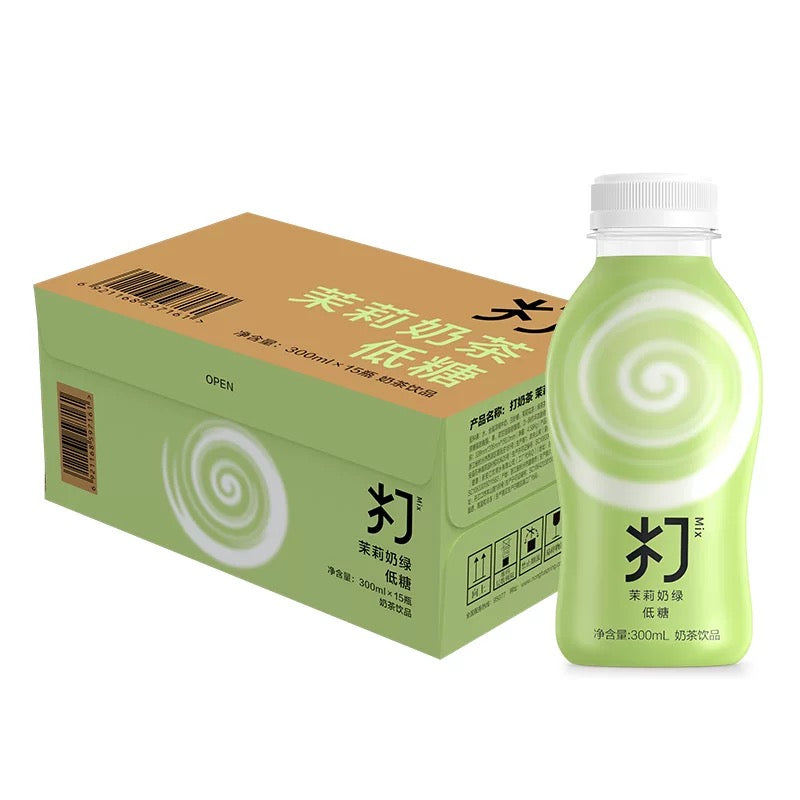 【农夫山泉】低糖 打奶茶 茉莉奶绿 300ml*15