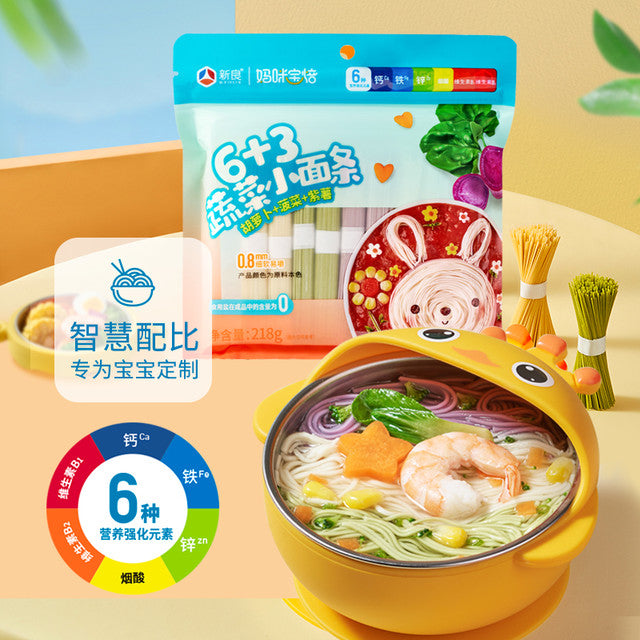 【Xinliang】Mummy Baobab 6+3 small noodles combination 2 kinds 4 packs