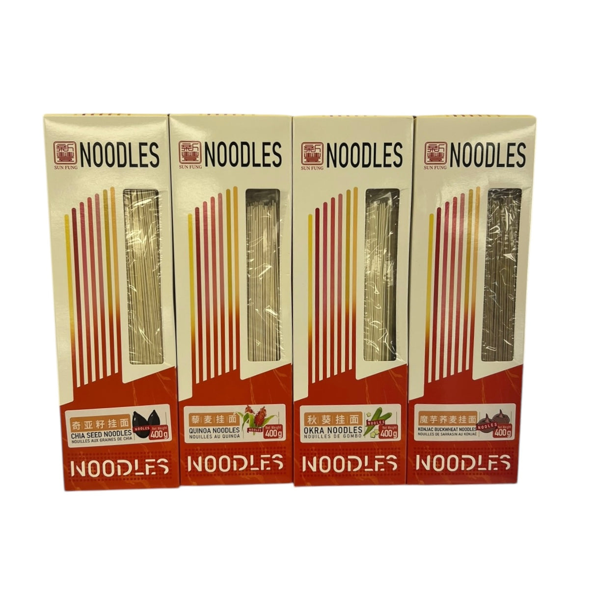 【Xinfeng】Healthy Noodles Combination 4 Types 4 Boxes 400g*4