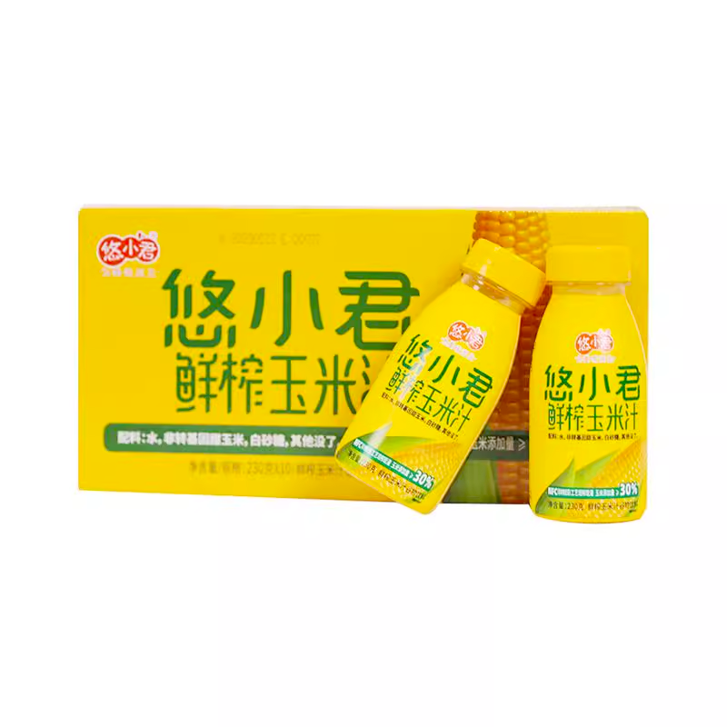 临期特价【悠小君】鲜榨玉米汁 350克*15