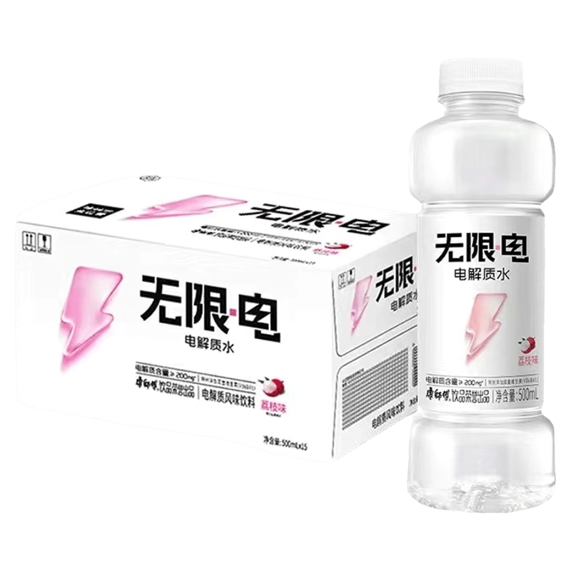 【康师傅】无限 电解质水 荔枝味 500ml*15