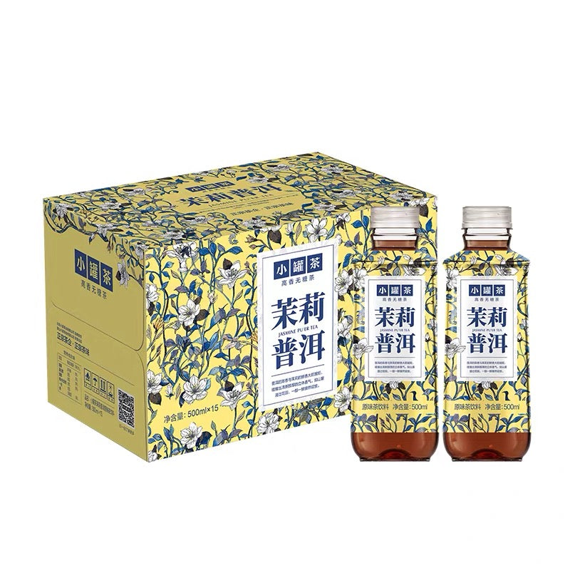 特价【小罐茶】茉莉普洱 无糖高香茶 500ml*15