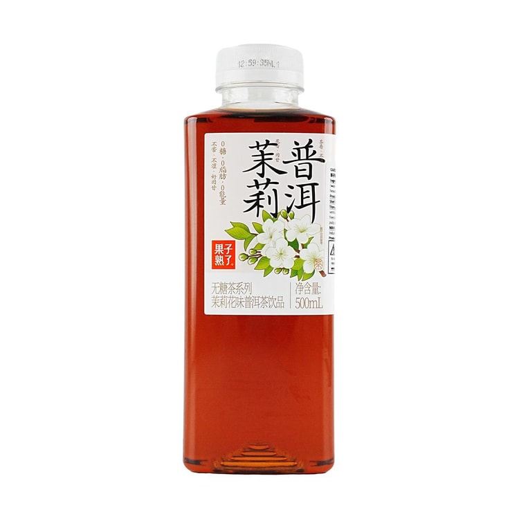 【果子熟了】无糖茉莉普洱茶 500ml*15