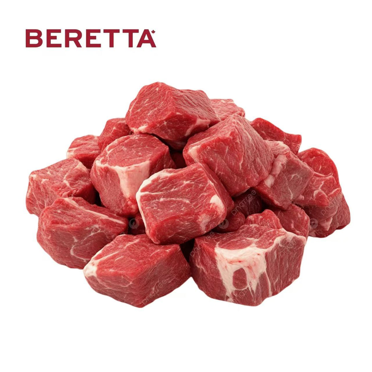 ❄️【BERETTA】All natural fatty beef diced 3 pounds