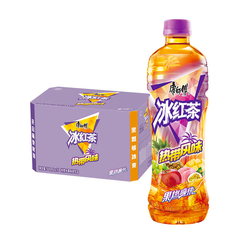 大特价【康师傅】冰红茶热带风味 500ml*15