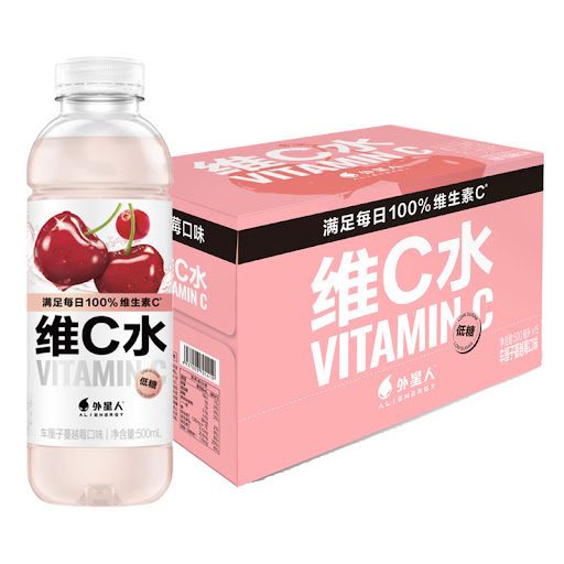 Today's 🉐Special sale [Alien] Vitamin C Water Cherry Cranberry Flavor 500ml*15