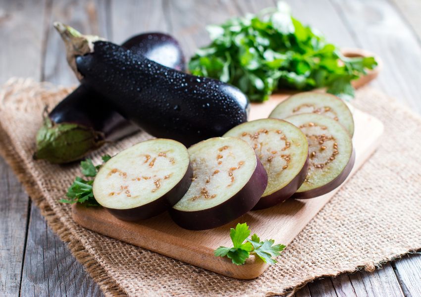 Fresh eggplant from Mexico